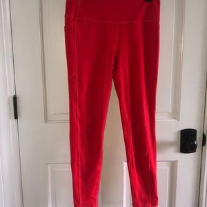 DSG (dicks brand) Red Cropped Athletic Leggings